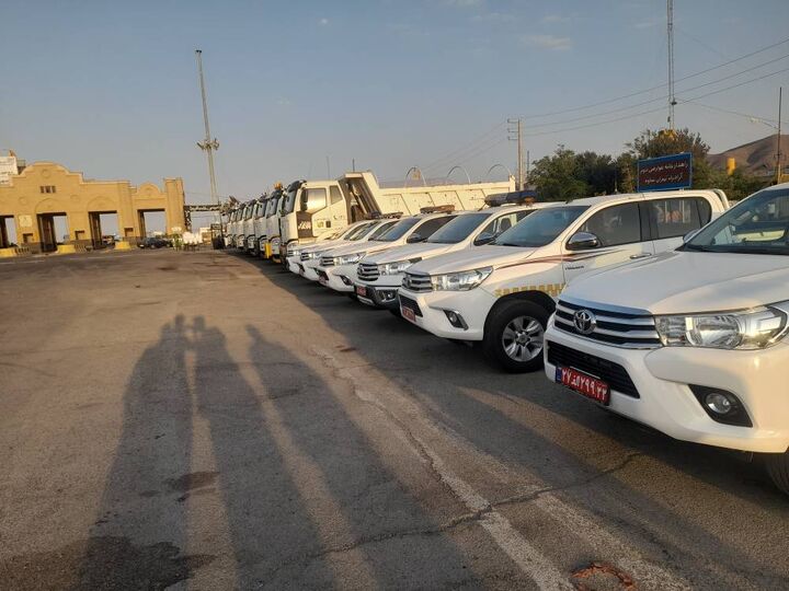 اعزام ماشین آلات استان تهران به مرز مهران  اعزام ماشین آلات استان تهران به مرز مهران