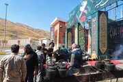 تردد زائرین اربعین حسینی در پایانه مرزی تمرچین