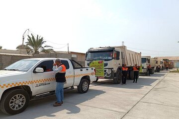 کلیپ کوتاه اعزام ۱۴ دستگاه ماشین‌آلات راهداری از بوشهر به مرز مهران