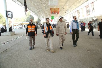 حضور مدیرکل راهداری لرستان در مرز مهران