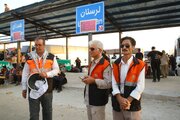 ببینید| خدمت رسانی تیم اعزامی اداره کل راهداری و حمل و نقل جاده‌ای لرستان در مرز مهران