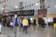 تردد زائرین حسینی درمرزهای خوزستان