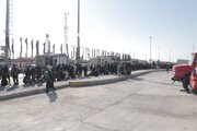 تردد زائرین حسینی درمرزهای خوزستان