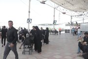 ببینید|تردد زائرین حسینی در مرزهای خوزستان