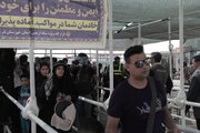 ببینید|تردد زائرین حسینی در مرزهای خوزستان