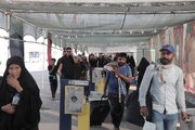 ببینید|تردد زائرین در مرزهای خوزستان