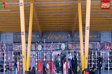 ویدیو|تردد زائرین حسینی از پایانه مرزی شلمچه