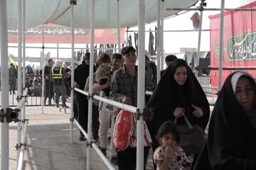 تردد زائرین حسینی در مرزهای خوزستان