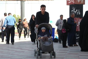 ببینید|تردد زائرین اربعین حسینی از پایانه های مرزی خوزستان