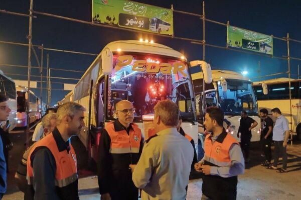 آمادگی ناوگان حمل و نقل بوشهر برای بازگشت زائران اربعین