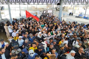 تردد ۱۷۰ هزار و ۱۵۵ زائر اربعین از مرز مهران طی شبانه روز گذشته