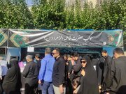 برپایی مواکب ستاد اربعین مرکز مقاومت بسیج وزارت راه و شهرسازی در  مسیر پیادهروی جاماندگان اربعین حسینی