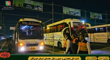 ویدیو|آمادگی کامل نیروهای راهداری و حمل و نقل جاده ای استان هرمزگان در پایانه مرزی شلمچه در جهت بازگشت زائرین اربعین