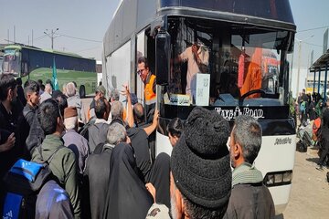 بازگشت بیش از ۳ هزار زائر اربعین حسینی به خراسان شمالی با ۱۲۵ دستگاه اتوبوس
