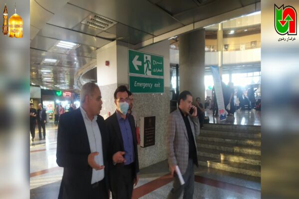 بازدید مشترک شهامت مدیرکل راهداری و حمل و نقل جاده ای خراسان رضوی و رجبی مدیرکل صنعت، معدن و تجارت استان از پایانه مسافربری امام رضا(ع)