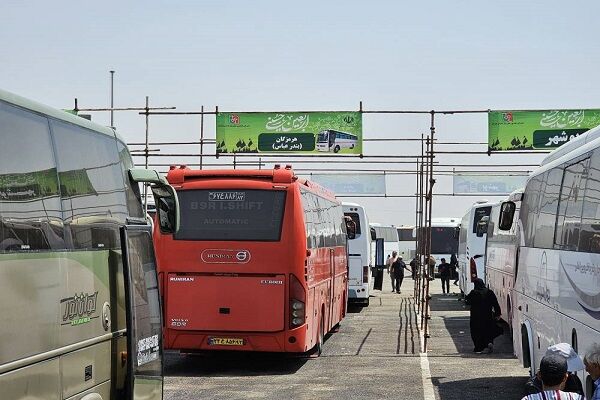 برنامهریزی برای بازگشت زائرین اربعین توسط تیم راهداری و حمل و نقل جادهای هرمزگان  تعامل و هم افزایی ادارات کل راهداری و حمل و نقل جاده ای استانها در پایانه مرزی شلمچه در جهت بازگشت زائرین اربعین