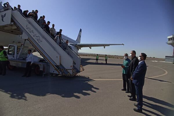 جابهجایی ۵۲۶ زائر حسینی از فرودگاه سمنان فرودگاه سمنان