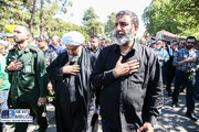 ببینید| تشییع پیکر شهید گمنام در مقابل دانشکده صنعت هواپیمایی