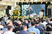 ببینید| تشییع پیکر شهید گمنام در مقابل دانشکده صنعت هواپیمایی