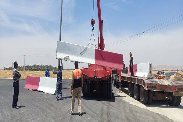 اجرای 22 کیلومتر حفاظ میانی بتنی در محور های شریانی بوشهر