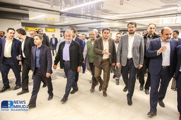 بازدید وزیر راه و شهرسازی از متروی پرند
