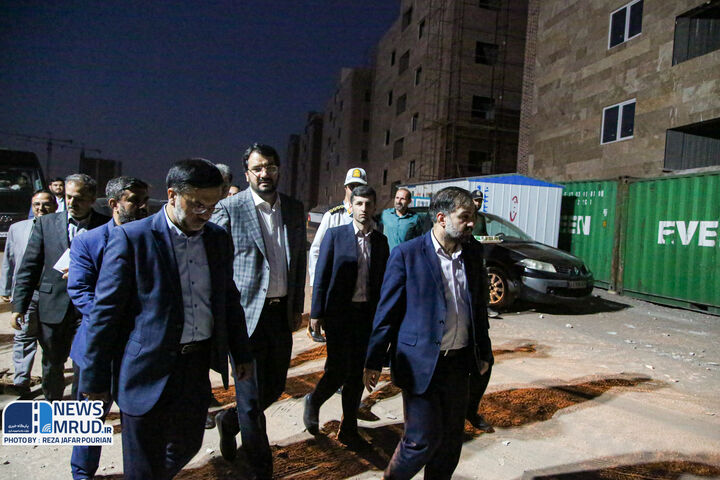 تحویل ۱۴ هزار واحد مسکن مهر در پرند و پردیس ببینید| سفر وزیر راه و شهرسازی به شهر پرند (2)