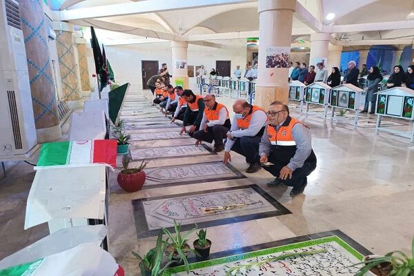 برگزاری ۲۰ عنوان برنامه گرامیداشت هفته دفاع مقدس در اداره کل راهداری و حمل و نقل جادهای بوشهر گلزار شهدای بوشهر