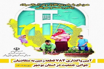 اینفوگرافیک|| دومین مرحله ی  واگذاری اهدا زمین به متقاضیان جوانی جمعیت در استان بوشهر