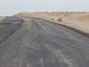 ببینید|ادامه پیشرفت پروژه محور چاه جام -بیارجمند(قطعه دوم)در شرق استان سمنان(شاهرود)