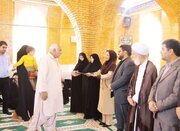 ببینید| آیین واگذاری زمین در پویش پیامبر رحمت(ص) به مشمولان قانون جوانی جمعیت در شهر جدید رامشار در شمال استان سیستان و بلوچستان