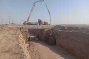 پل شهید منصوری در کمربندی شهرستان اران وبیدگل اصفهان