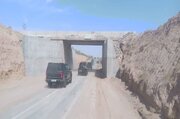 پل شهید منصوری در کمربندی شهرستان اران وبیدگل اصفهان