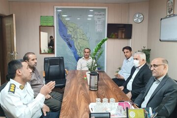 دیدار مدیرکل راهداری بوشهر با رئس پلیس راه استان