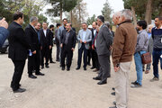 بازدید علی نبیان معاون وزیر راه و شهرسازی و مدیرعامل سازمان مجری ساختمانها و تاسیسات عمومی و دولتی از روند احداث بیمارستان ۵۴۰ تختی کرمانشاه