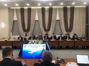 دیدار مهرداد بذرپاش وزیر راه و شهرسازی با تیلک تکبایف وزیر حملونقل و ارتباطات قرقیزستان