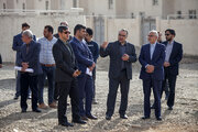 بازدید عبدالرضا مصری نایبرئیس مجلس شورای اسلامی و رامین الماسی مدیرکل راه و شهرسازی استان کرمانشاه از اراضی تخصیص یافته به طرح جوانی جمعیت در منطقه "بلوردی"
