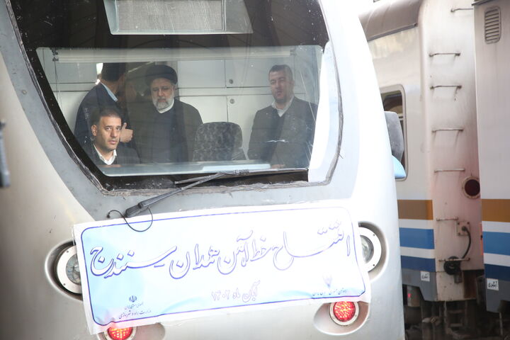 امروز اولین قطار سنندج عازم تهران شد راه اهن سنندج