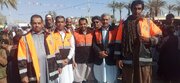 حضور پرشور کارکنان اداره کل راهداری و حمل ونقل جاده ای سیستان و بلوچستان در راهپیمایی یوم الله ۱۳ آبان
