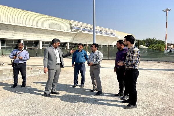بازدید از روند پیشرفت پروژه محوطهسازی فرودگاه بینالمللی شهید سپهبد قاسم سلیمانی اهواز بازدید