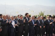 افتتاح نمایشگاه "ایران پروژه" در عشق آباد و بازدید از آن با حضور وزیر راه و شهرسازی  و معاون رییس کابینه وزرا و وزیر خارجه امور ترکمنستان