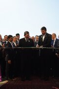 افتتاح نمایشگاه "ایران پروژه" در عشق آباد و بازدید از آن با حضور وزیر راه و شهرسازی  و معاون رییس کابینه وزرا و وزیر خارجه امور ترکمنستان