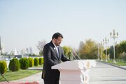 افتتاح نمایشگاه "ایران پروژه" در عشق آباد و بازدید از آن با حضور وزیر راه و شهرسازی  و معاون رییس کابینه وزرا و وزیر خارجه امور ترکمنستان