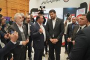 افتتاح نمایشگاه "ایران پروژه" در عشق آباد و بازدید از آن با حضور وزیر راه و شهرسازی  و معاون رییس کابینه وزرا و وزیر خارجه امور ترکمنستان