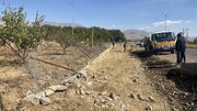 ببینید| تخریب و ازاد سازی  ساخت و ساز غیر مجاز در حریم محورهای شهرستان تویسرکان