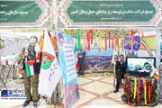 ببینید| برگزاری نمایشگاه مرکز مقاومت بسیج وزارت راه و شهرسازی در ساختمان شهید دادمان