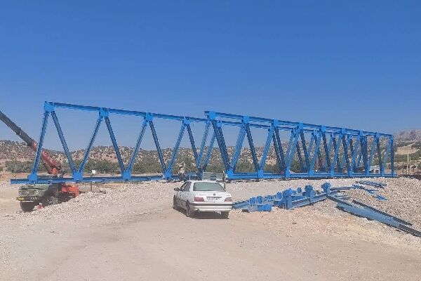 پیشرفت ۹۰ درصدی پروژه احداث پل چم تکله شهرستان سلسله پل چم تکله