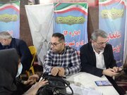 ببینید| میز خدمت اداره کل راه و شهر سازی استان خوزستان در مصلی نماز جمعه اهواز