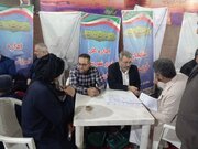 ببینید| میز خدمت اداره کل راه و شهر سازی استان خوزستان در مصلی نماز جمعه اهواز