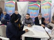 ببینید| میز خدمت اداره کل راه و شهر سازی استان خوزستان در مصلی نماز جمعه اهواز