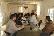 جلسه بررسی تاسیسات زیربنایی پروژه های نهضت ملی مسکن در کوی زنگان - زنجان
